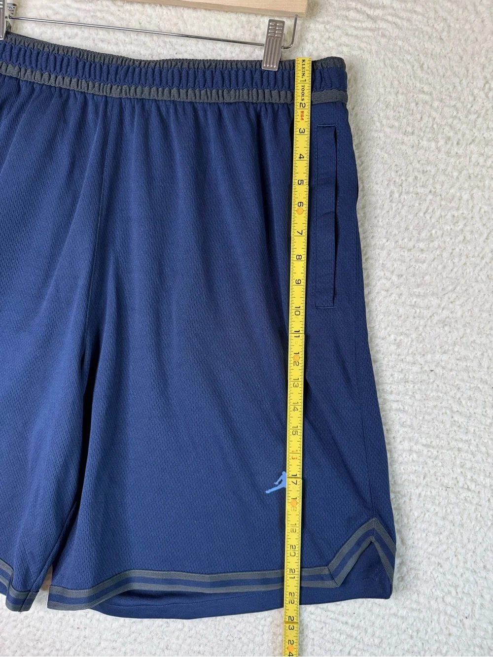 Jordan UNC North Carolina Tar Heels Athletic Shorts Navy Men's Size XXL